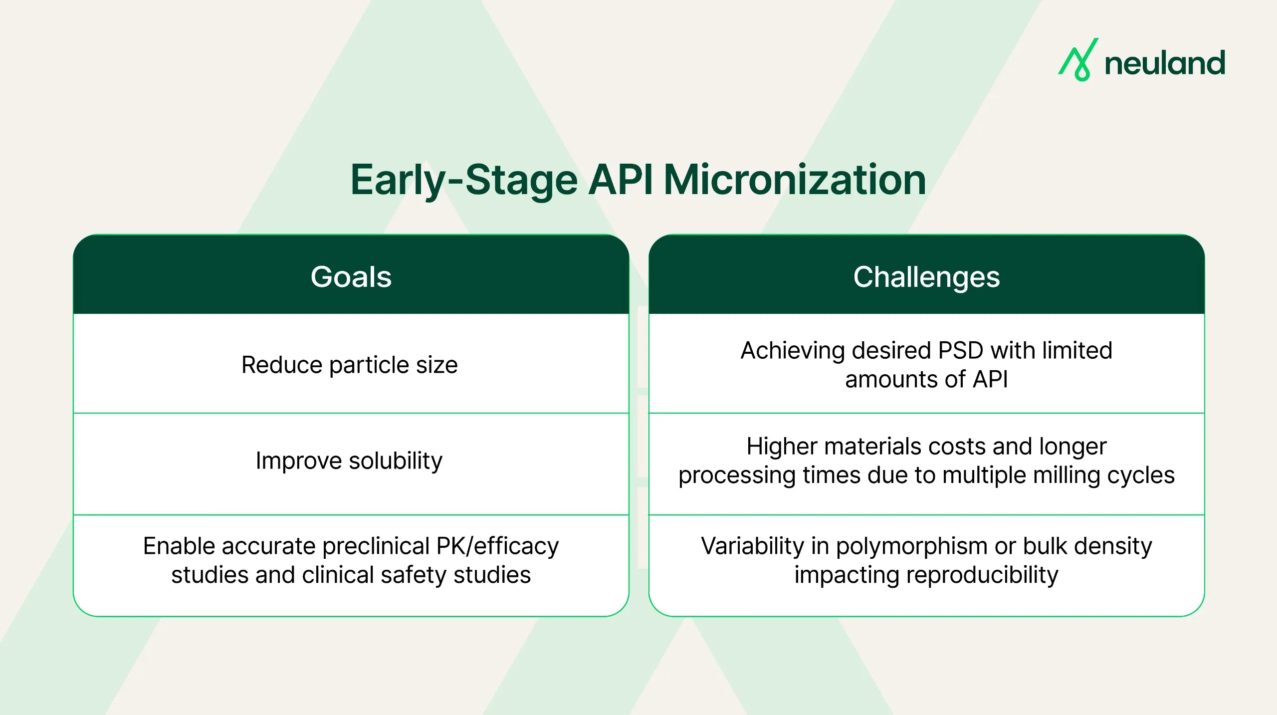 Early, Lab-Scale API Micronization
